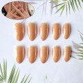 24pcs Sexy French False Nail press on nail tips Long Ballet Nail Art Micro Clear Laser Manicure coffin Fake Nails With Glue