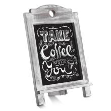 Tabletop Chalkboard Rustic Wood Countertop Blackboard Desktop Memo Board for Kitchen Wedding Restaurants & Bar