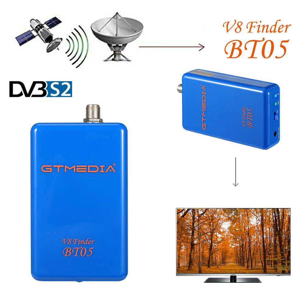 GTMedia V8 DVB Finder BT05 BT03 DVB-S2 satellite TV Receiver 1080P FHD Bluetooth Satellite receiver Finder Meter Sat Finder