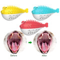 Cat Fish Shape Toothbrush Refillable Catnip Simulation Fish Teeth Cleaning Chew Cleaner Brushing Stick Pet Chew Toy Training