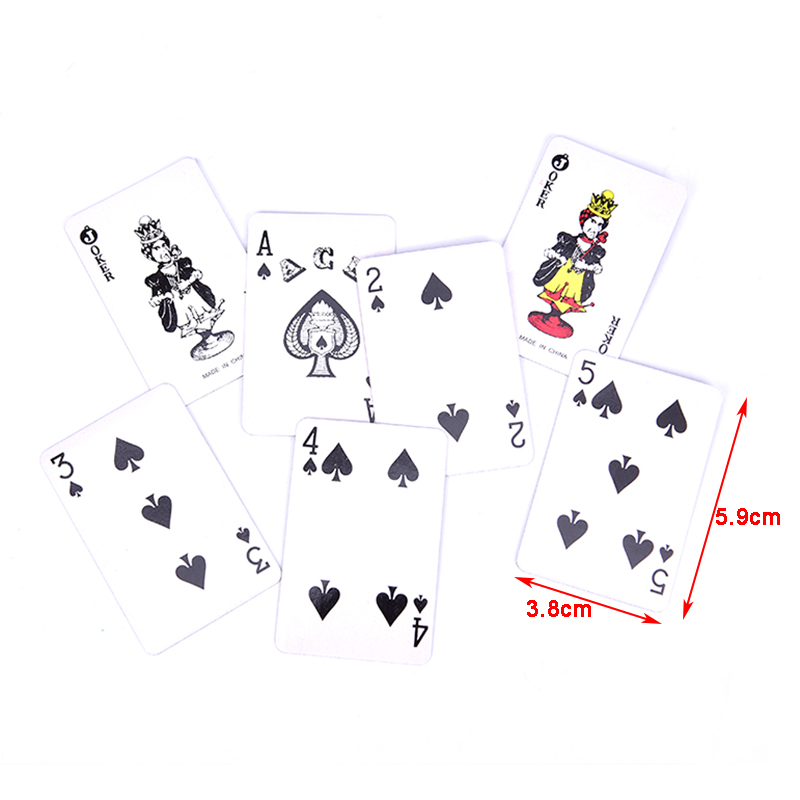HOT!Poker Cards Mini Cute Poker Home Decoration Playing Game Creative Child Gift Outdoor Climbing Travel Accessories