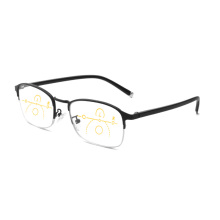 Dual-Use Progressive Multi-Focus Intelligent Zoom TR90 Large Frame Anti-Blue Light Reading Glasses For Men And Women