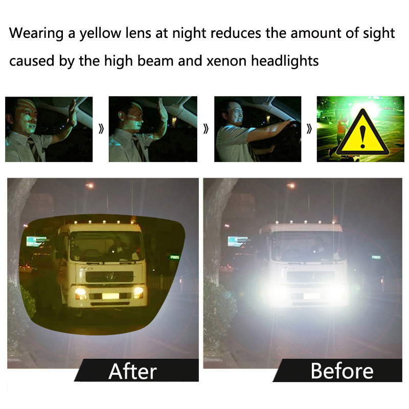 Sun Glasses Car Driving Night Vision Glasses For Mitsubishi Asx Lancer 10 Outlander Pajero Sport 9 L200 Colt Carisma Galant