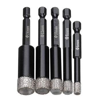 6/8/10/12/14mm Vaccum Brazed Diamond Dry Drill Bits Hole Saw Cutter for Granite Marble Ceramic Tile Glass New