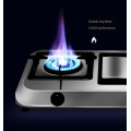 Liquefied Gas Cooktop Stainless Steel Home Kitchen Dual-range Aluminum Alloy Copper Cover Table Gas Stove Catering Equipment
