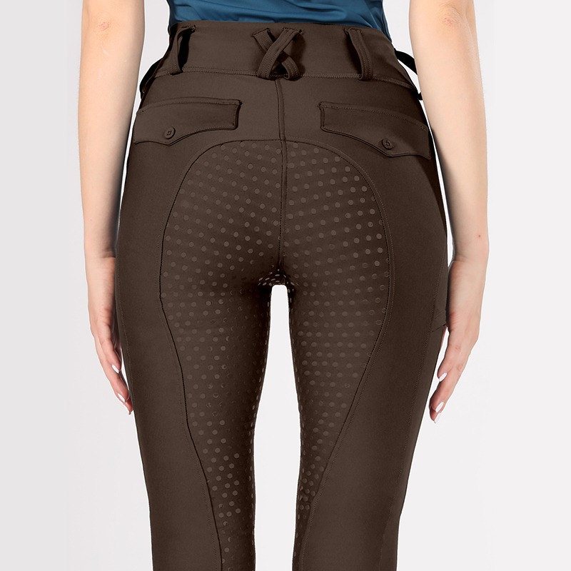 Classic Brown Women's Equestrian Fitness Pants