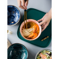 Star Series Ceramic Bowl Fruit Salad Tray Cute Noodle Bowl Dream Bank Department Theme Restaurant Serving Bowl