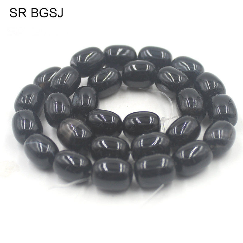 Free Shipping 10x14mm Natural Gems Stone Column Beads Jewelry Making DIY Agat Onyx Spacer Big 15"