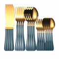 Kitchen Tableware Set Stainless Steel Cutlery 20 Pieces Gold Cutlery Set Forks Spoons Knifes Dinnerware Set Gold Tea Fork New