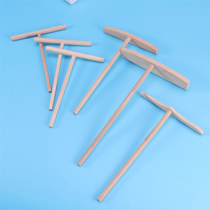 9pcs/Set Pancake Cooking Utensils Wooden Crepe Spreader and Spatula Non-stick Tortilla Rake Batter Spreading Tools