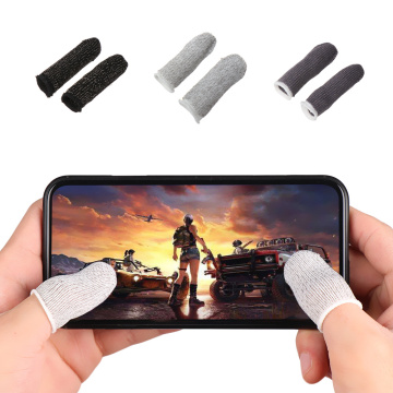 1 Pair Mobile Finger Stall Sensitive Game Controller Sweatproof Breathable Finger Cots Accessories for iphone Android SmartPhone