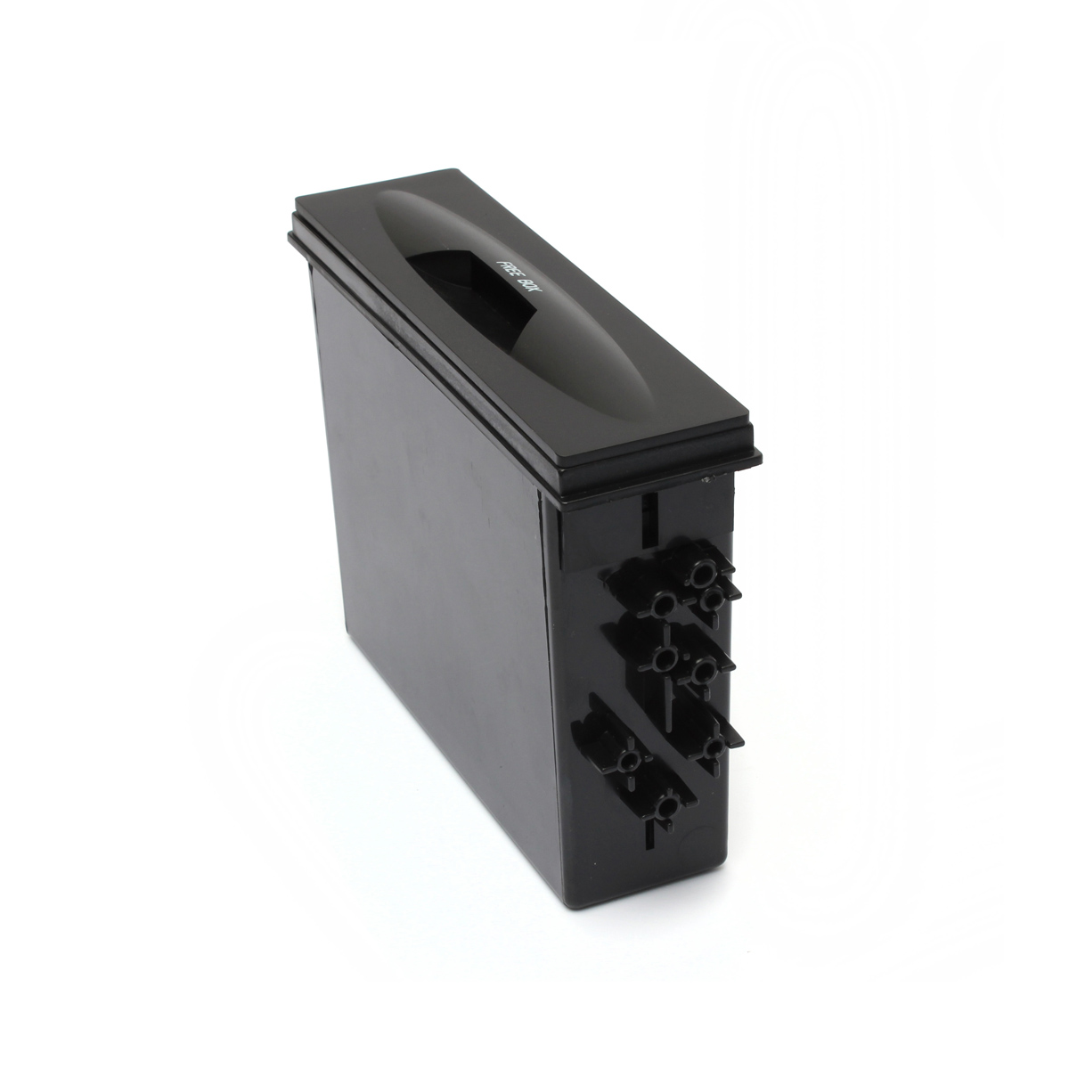 Car Universal 177x50x120mm Storage Box CX-38 Single Layer auto Single Din Dash Radio Installation Pocket-Kit Black Plastic