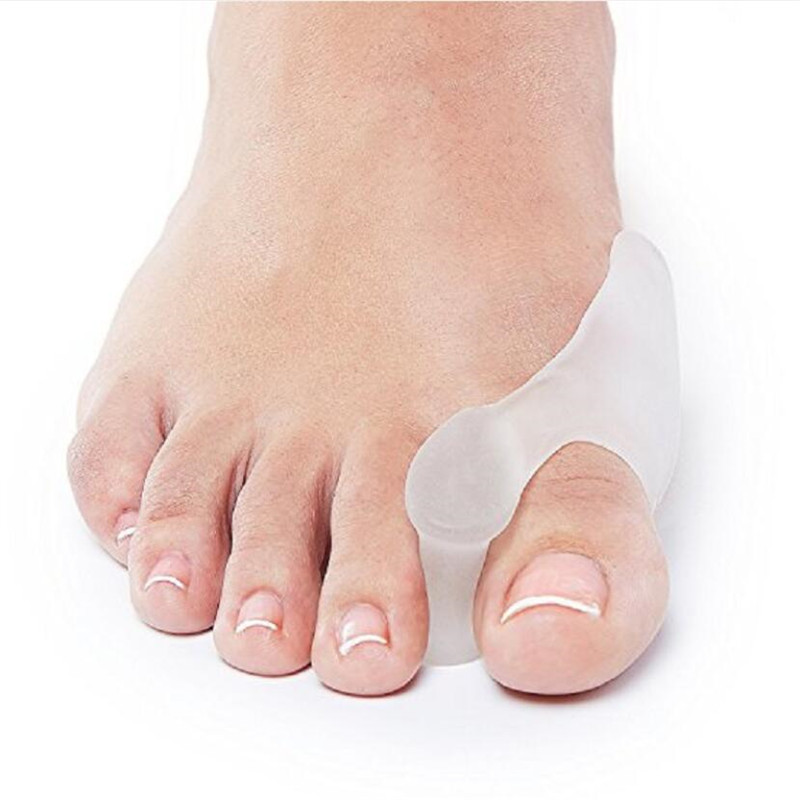 1Pair Silicone Gel Bunion Big Toe Separator Spreader Eases Foot Pain Foot Hallux Valgus Correction Guard Cushion Concealer Thumb