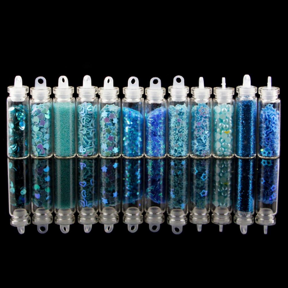 12 Bottle/Set resin art supplies Art Glitter Powder jewelry Decoration Epoxy Resin Crafts Handmade