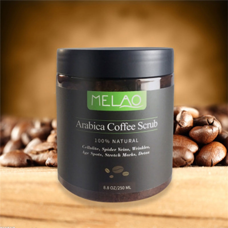 Coffee Body Scrub Natural Coconut Oil Exfoliating Whitening Moisturizing 250g