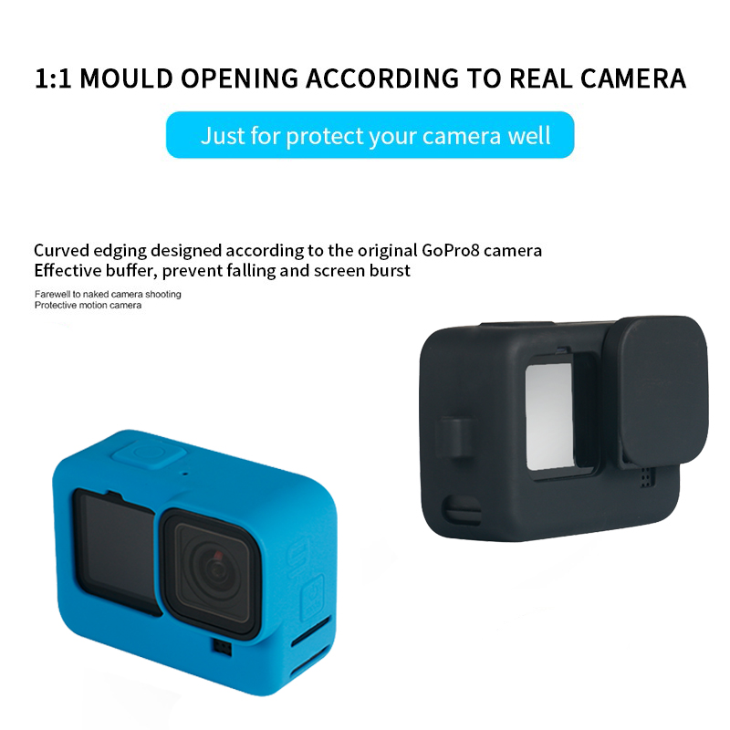 Sports Camera Silicone Case For GoPro Hero 9 Shell Ports Camera Sports Action Video Cameras Cover Accessories For GoPro 9 TXTB1
