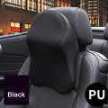 Car Neck Pillows fashion Pu Leather head support protector universal headrest backrest cushion adjustable easy install and clean