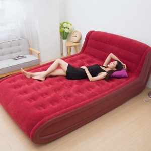L Shape inflatable bed with backrest air bed