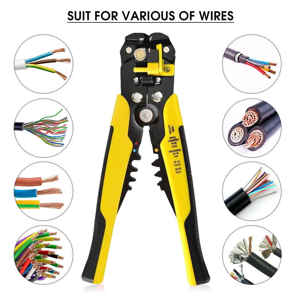 HS-D1 D4 D5 24-10 0.2-6.0 wire stripper Multifunctional automatic stripping pliers Cable wire Strippers Crimping tools Cutting