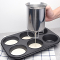1pc Newest 800ml New Pancake Maker Stainless Steel Pancake Cupcake Batter Dispenser For Cupcakes Belgian Waffles Crepes Baking
