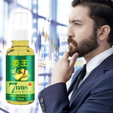 209Hot Sales Unisex Anti Hair Loss Treatment Serum Ginger Extract Hair Regrowth Organic Beard Oil Growing Men Women Hair Care