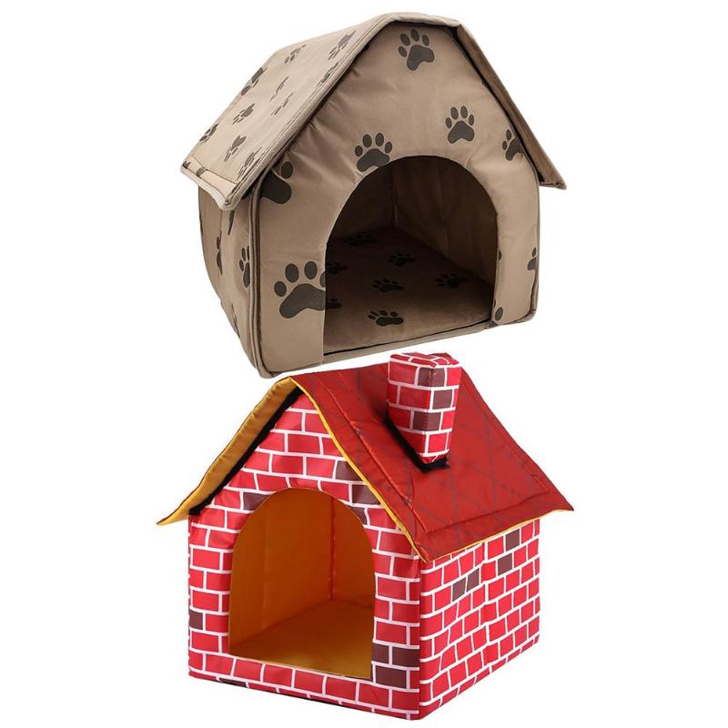 Portable Dog House Foldable Winter Warm Pet Bed Nest Tent Cat Puppy Kennel  Pet Bed Nest Tent