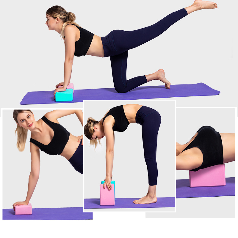 Gym Fitness EVA Yoga Block Colorful Foam Block Brick for Crossfit Exercise Workout Training Bodybuilding Equipment Pilates Yoga