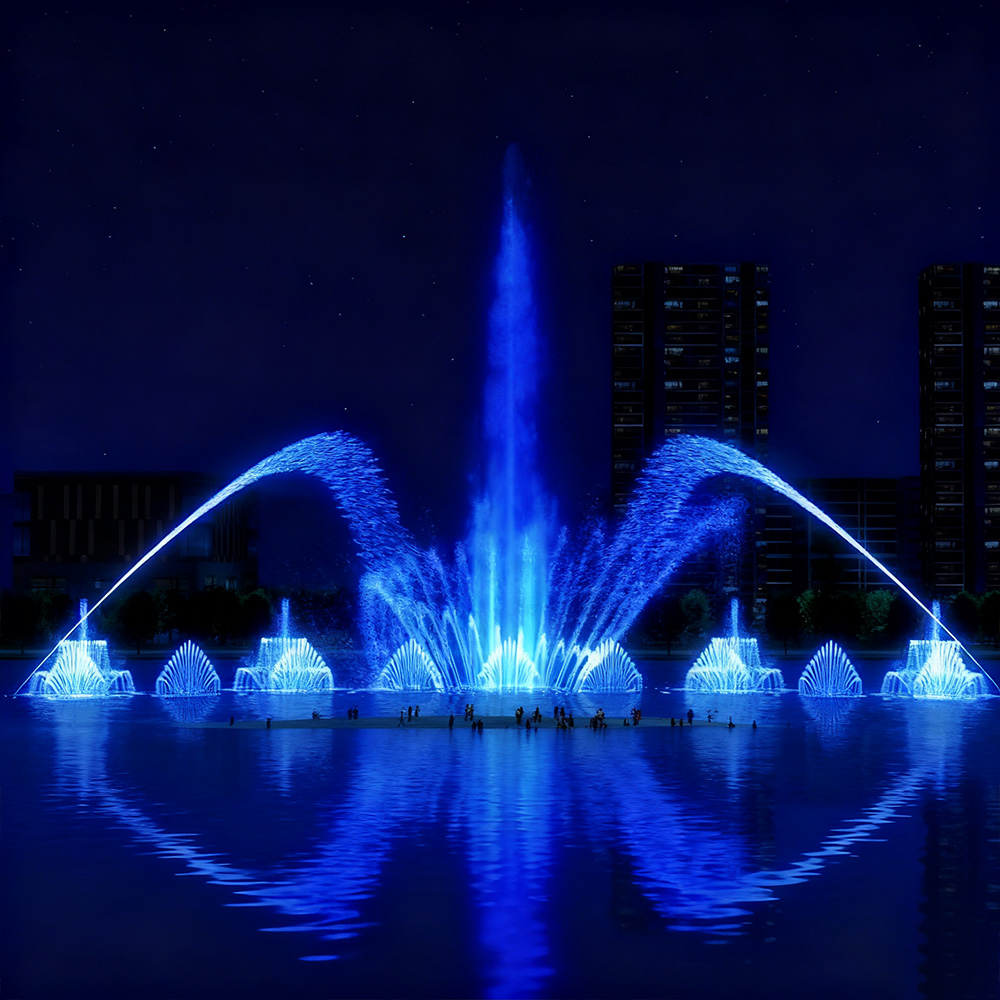 large garden fountain