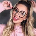 glasses frame women fashion Women clear lens transparent cat eye glasses for female luxury Metal frame woman optical frames