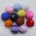 Round ball diamond beads 32 facets cut solid color