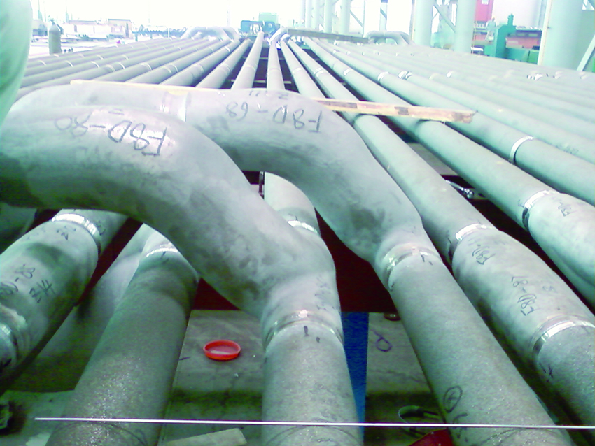 Centrifugal casting radiant coil