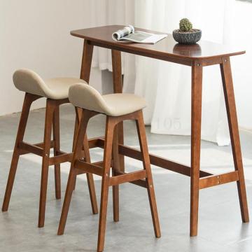 Bar stool modern minimalist bar chair home solid wood high stool creative bar stool cashier front desk chair