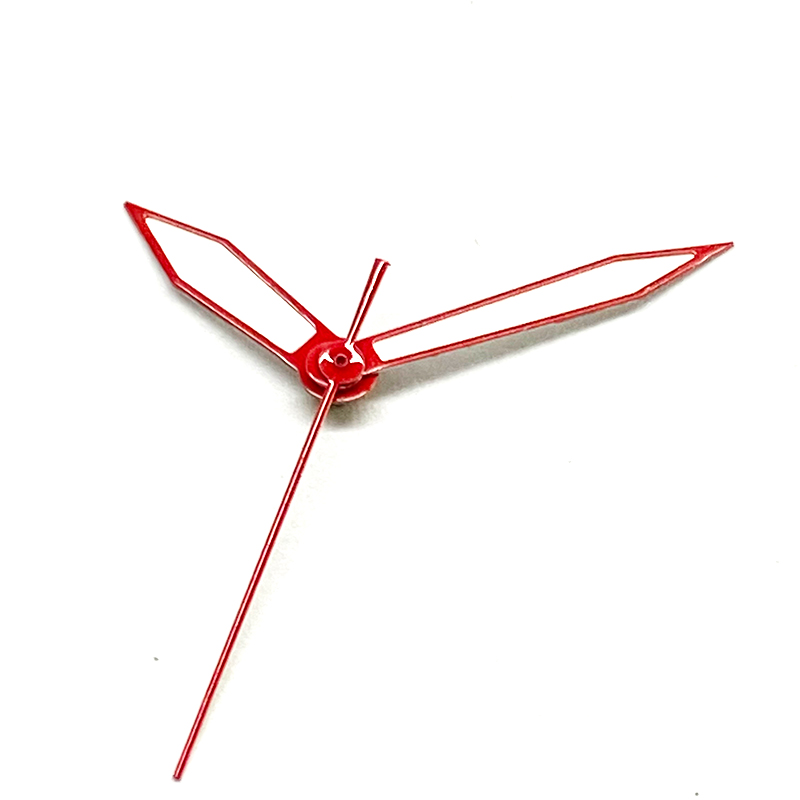 red watch hands custom 