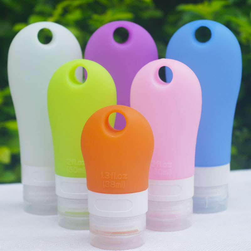 Travel Supplies Empty Silicone Travel Packing Press Bottle Bath Storage Containers Shampoo Cream Jar Split Charging Wash Gargle