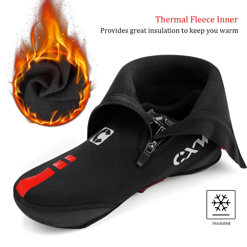 Cycling Boot Covers MTB Shoe Covers Winter Warm Thermal Neoprene Overshoes Waterproof Toe Cycling Shoe Covers Booties For Bike