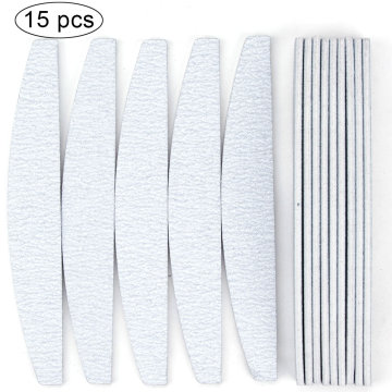 5/10/15pcs Sandpaper Nail File Lime 100/180 Double Side Sanding Buffer Block Set Grey Nail Files UV Gel Polish Manicure Tool