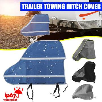 Universal 420D Waterproof Caravan Trailer Towing Hitch Cover Tow Ball Coupling Lock Covers Dustproof For RV Motorhome