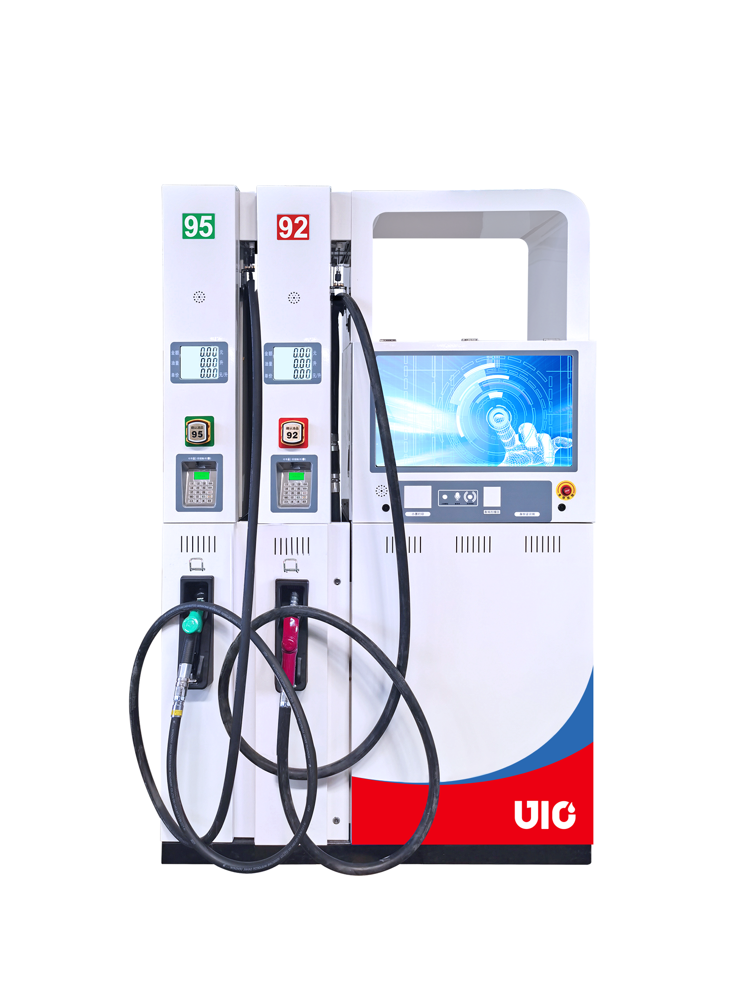 Cabinet machine four hoses fuel dispenser
