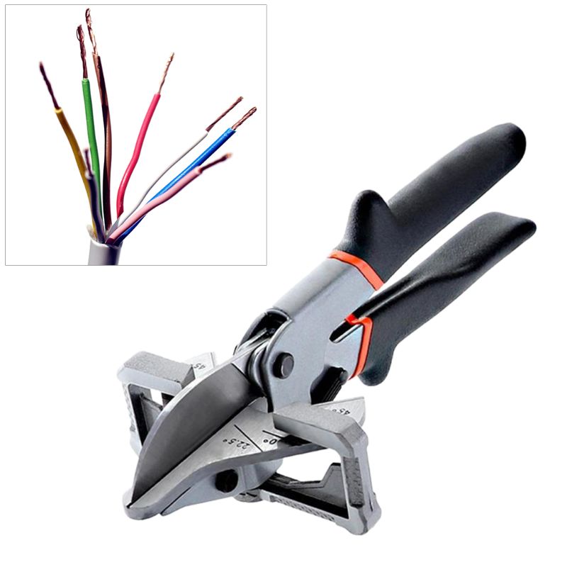 135 Degree Adjustable Angle Scissors Miter Cutter Angle Shear Hand Shear Pipe Scissors Cable Hose Wire Trunking Duct Cut