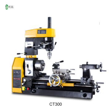 CT300 household lathe small multi-functional lathe bench drill-mill-milling machine metal milling lathe