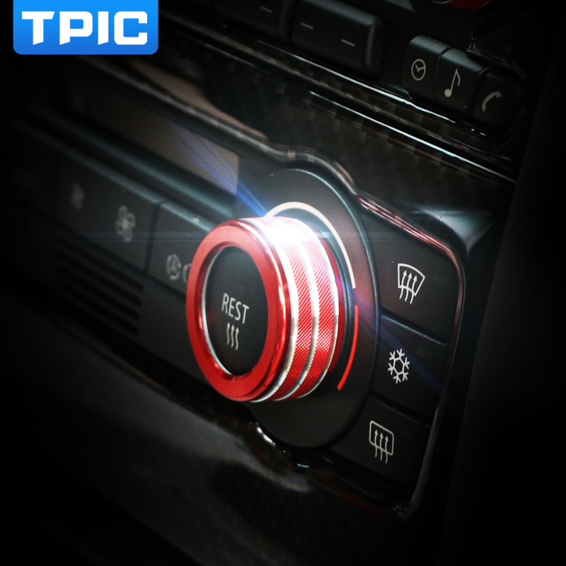 Car Air Conditioning Sound Knob Cover Interior Decoration Car-Styling For BMW 3 Series E90 E91 E92 E93 2005-2012 Accessories