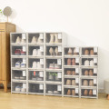 2pc/set Transparent Shoe Box Large Storage Shoe Boxes Dustproof Shoes Organizer Box Can Be Superimposed Combination Shoe Cabinet