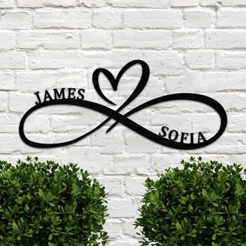 Sentimental Heart Wall Hanging with Personalized Name Design