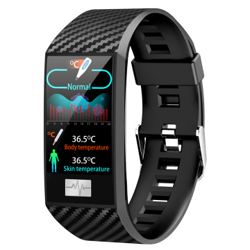 DT58 Pro Smart Bracelet IP68 Waterproof Body Temperature ECG Heart Rate Blood Pressure Fitness Tracker Sports Smart Band Watch