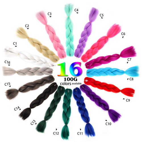 24 inches 100 gram Premium Gradient Jumbo Braid Crochet Synthetic Braiding Hair Extension Supplier, Supply Various 24 inches 100 gram Premium Gradient Jumbo Braid Crochet Synthetic Braiding Hair Extension of High Quality