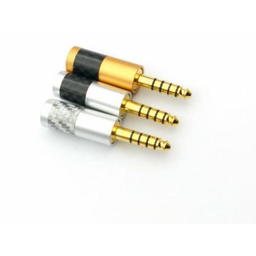 1pcs Gold-Plated 4.4mm 5 Poles Balanced Headset Stereo plug For Sony NW-WM1Z/A 4.4 Player Audio Adapter connector