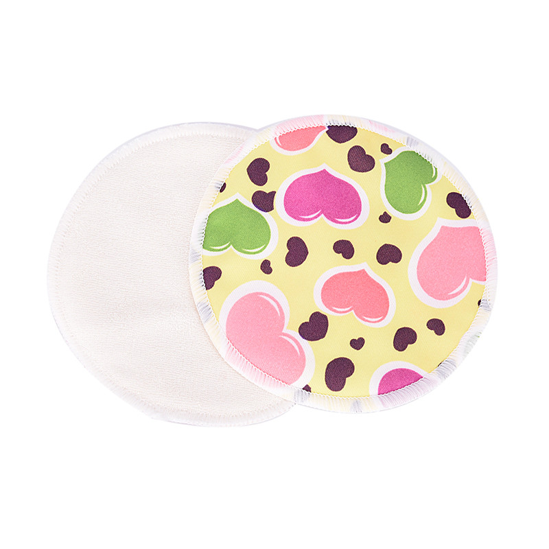 1PCS Random Color Bamboo Nursing Pads Breast Pad For Mum Washable Waterproof Feeding Pad Bamboo Reusable Pads