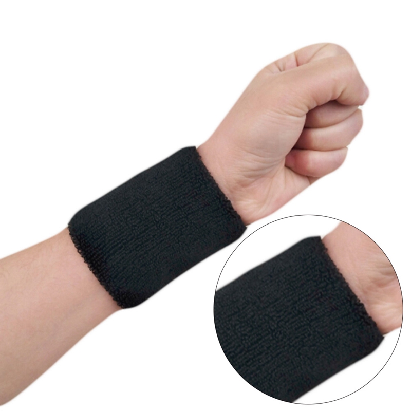 1Pcs Wrist Sweatband Tennis Sport Wristband Brace Support Sweat Band Towel Bracelet Protector 8*10cm Volleyball Gym Wrist