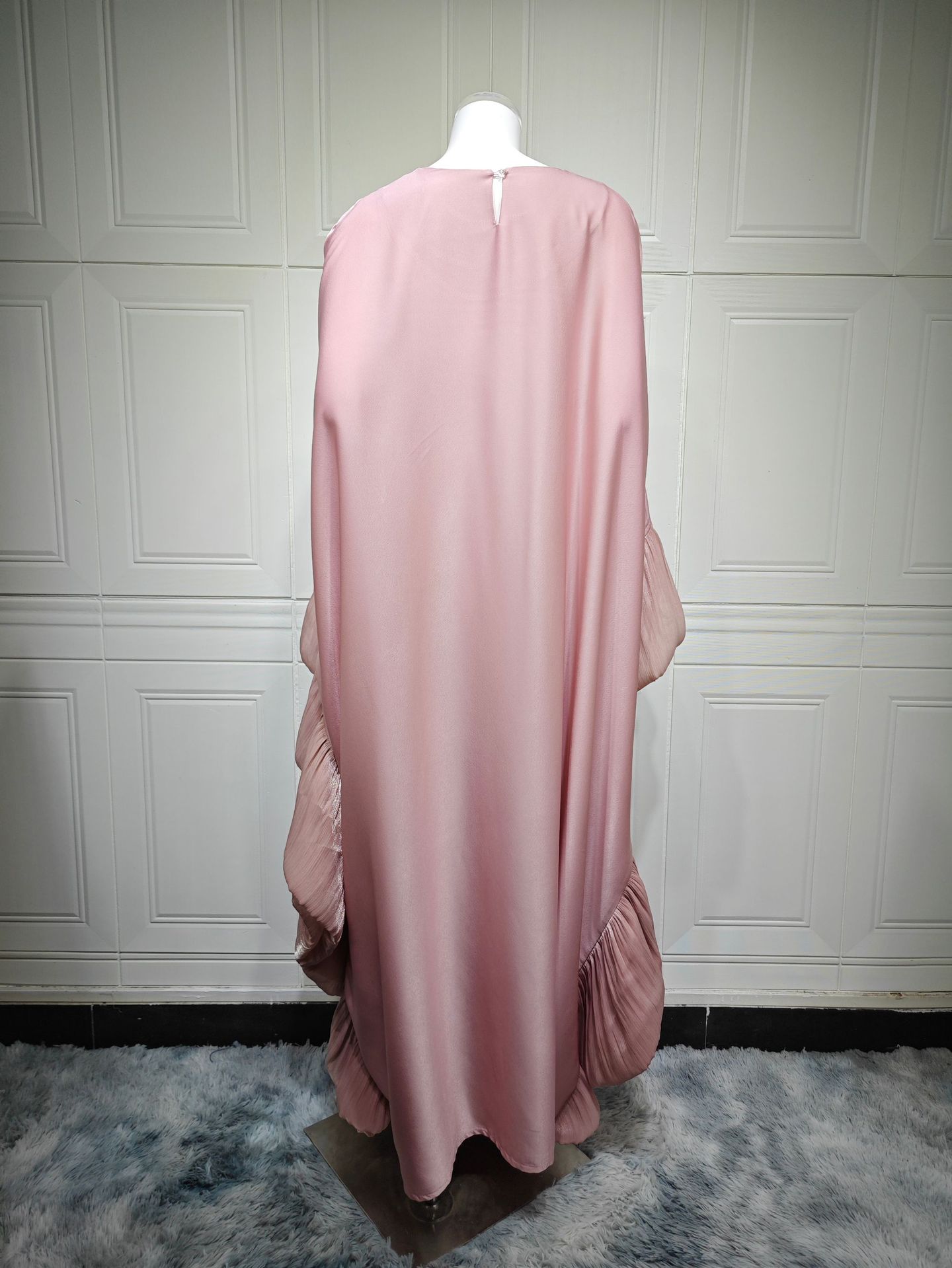 Muslim Butterfly Sleeve Abaya Elegant Kaftan Dress MQ201 (14)