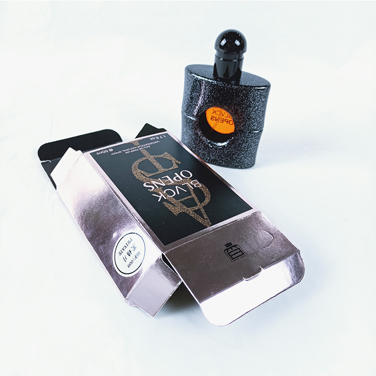 Perfume Packaging Box Rose Gold Paper
